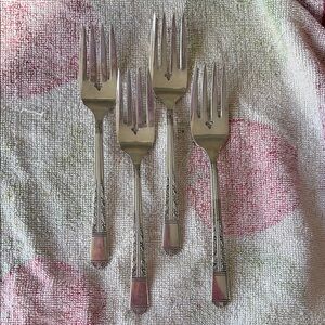 Elegant Silver Fork Set